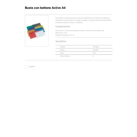 Buste trasparenti con bottone Rexel Ice A4 trasparente 16128AS